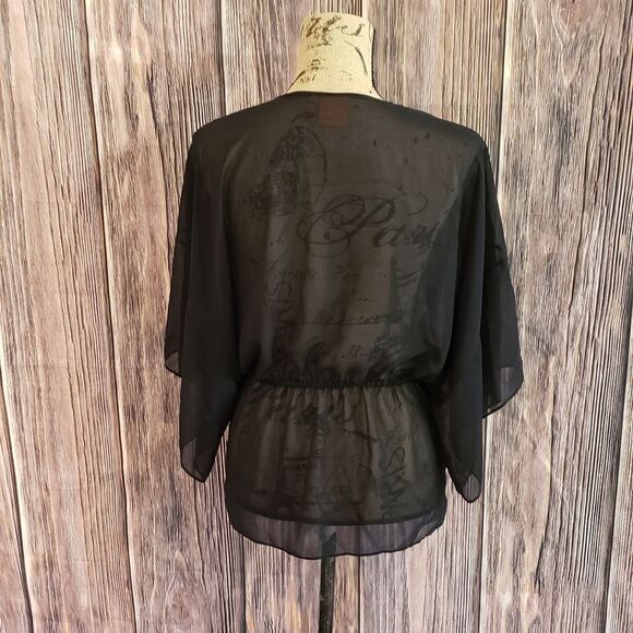 Tory Burch Flowy Sheer Top - Picture 4 of 11